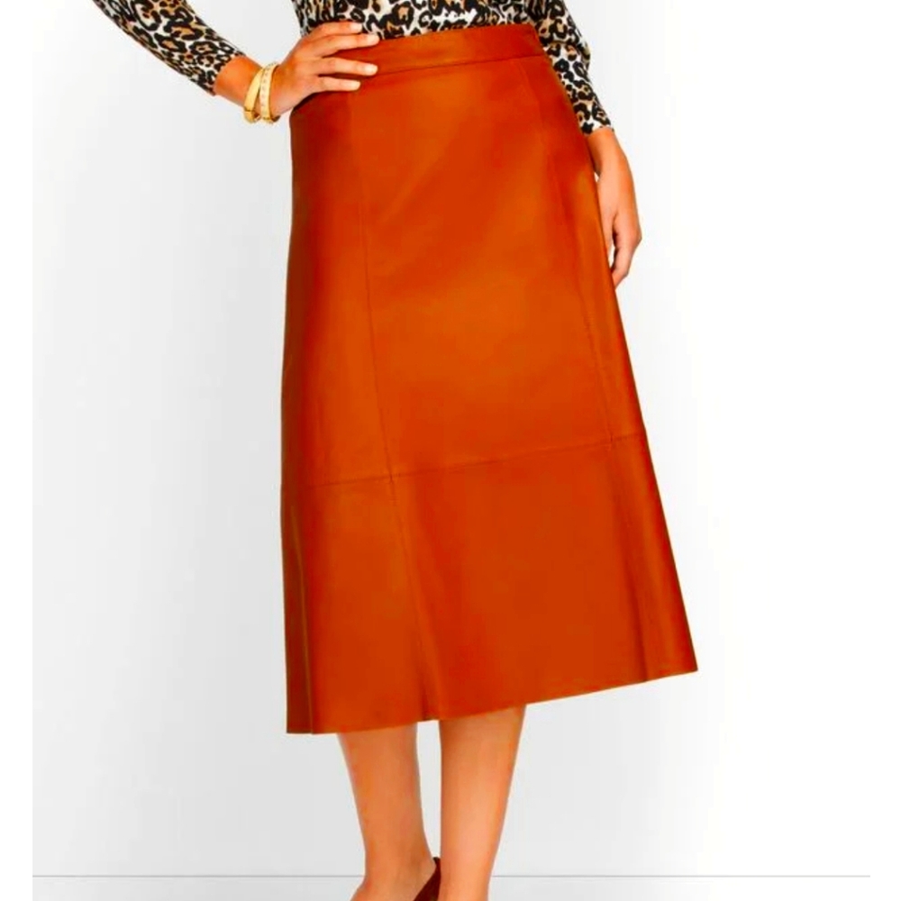 Black Leather Talbots Skirt